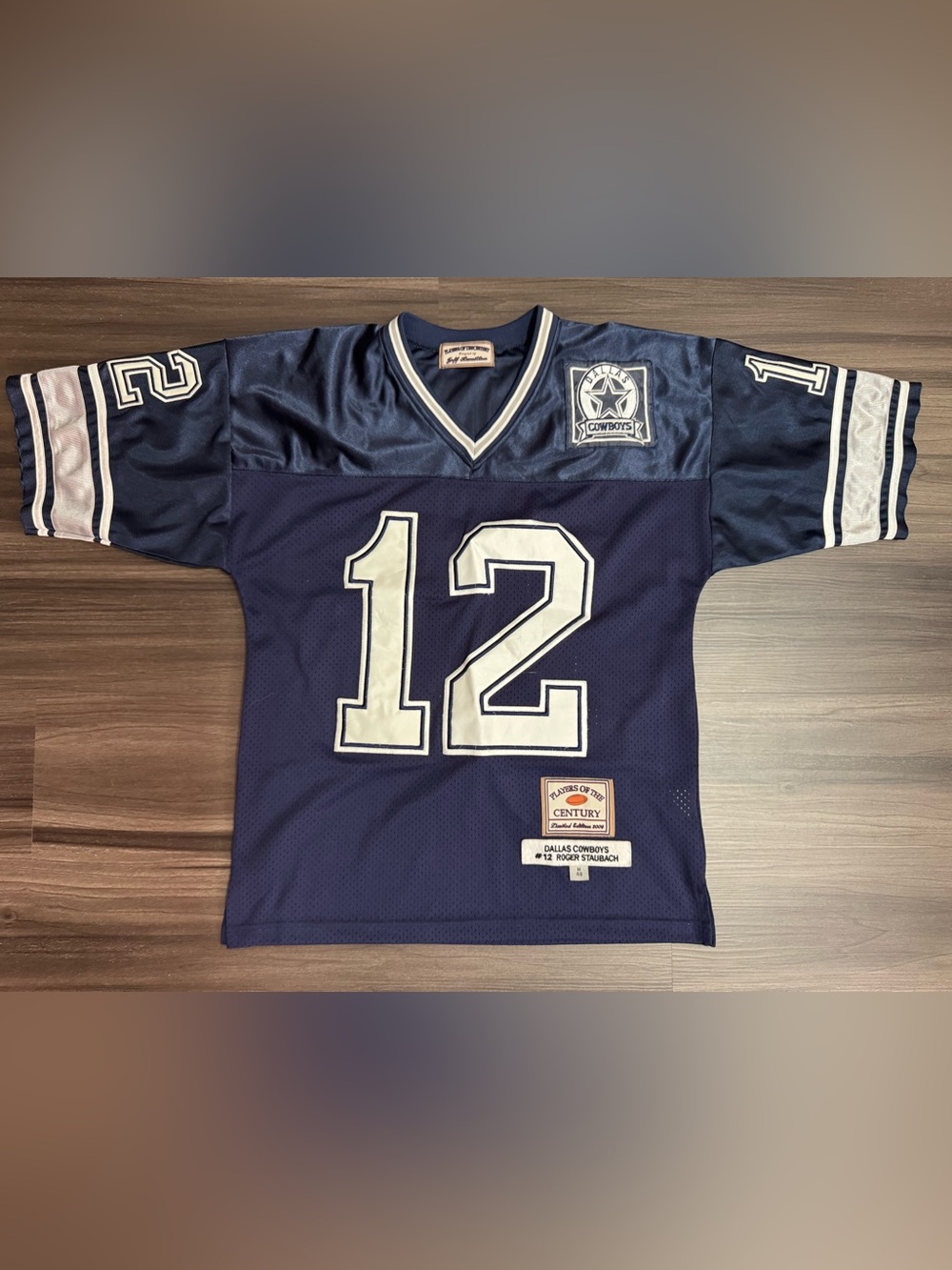 Roger Staubach #12 Dallas Cowboys Throwback Player of Century Jersey Men 48 M
